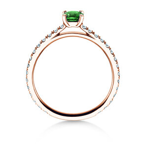 Farbsteinring Bright in Roségold