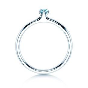 Farbsteinring Classic Colour in Silber 925/- mit Blautopas 0,05ct