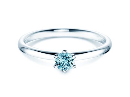 Farbsteinring Classic Colour in Silber