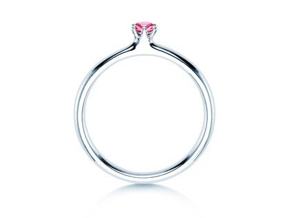 Farbsteinring Classic Colour in Silber 925/- mit Pinker Turmalin 0,05ct