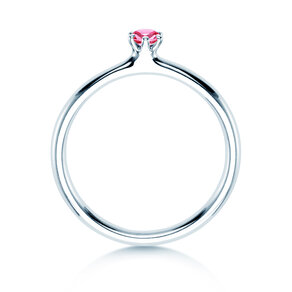 Farbsteinring Classic Colour in Silber 925/- mit Pinker Turmalin 0,05ct
