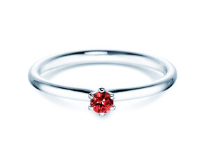 Farbsteinring Classic Colour in Silber 925/- mit Rubin 0,05ct