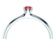 Farbsteinring Classic Colour in Silber 925/- mit Rubin 0,05ct