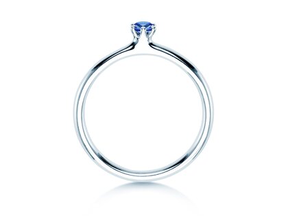 Farbsteinring Classic Colour in Silber 925/- mit Saphir 0,05ct