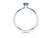 Farbsteinring Classic Colour in Silber 925/- mit Blautopas 0,05ct