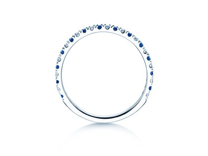 Eternityring Dusk mit Diamant und Farbedelstein