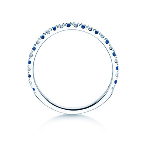 Eternityring Dusk mit Diamant und Farbedelstein