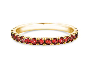 Eternityring Dusk mit Farbedelstein in Gelbgold