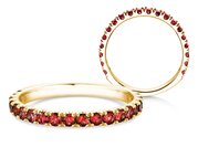 Eternityring Dusk mit Farbedelstein in Gelbgold