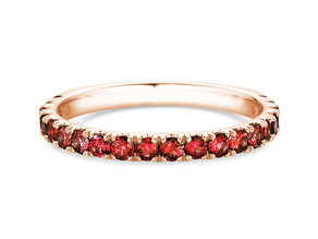 Eternityring Dusk mit Farbedelstein in Roségold