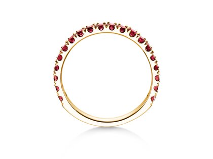 Eternityring Dusk mit Farbedelstein in Gelbgold