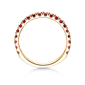 Eternityring Dusk mit Farbedelstein in Gelbgold