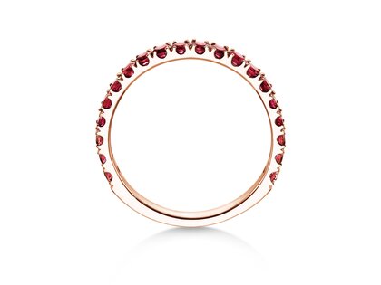 Eternityring Dusk mit Farbedelstein in Roségold