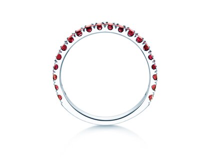 Eternityring Dusk mit Farbedelstein in Weißgold