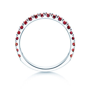 Eternityring Dusk mit Farbedelstein in Weißgold