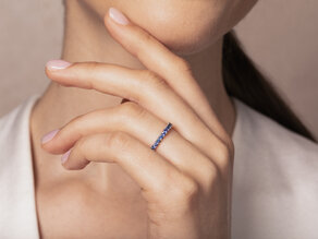 Eternityring Dusk mit Farbedelstein