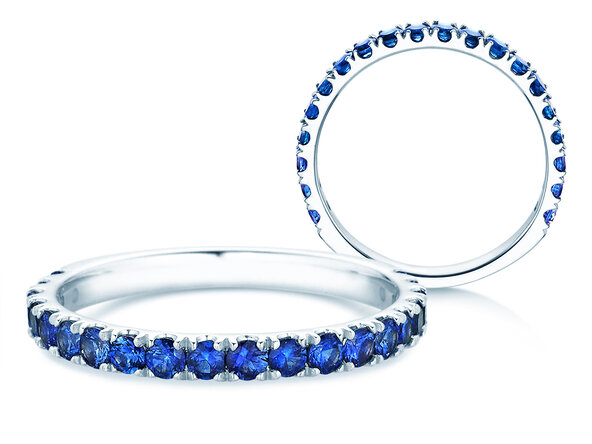 Eternityring Dusk mit Farbedelstein