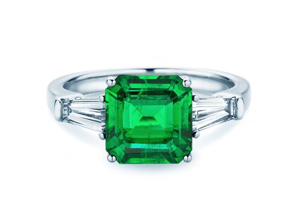 Farbsteinring Emerald Elegance