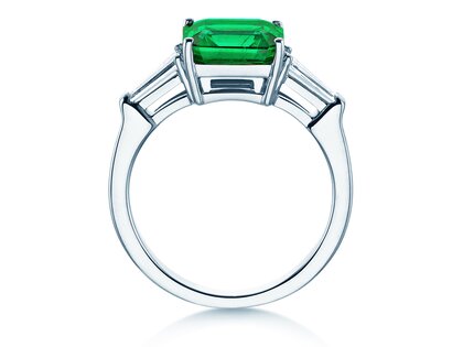 Farbsteinring Emerald Elegance