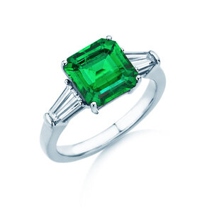 Farbsteinring Emerald Elegance