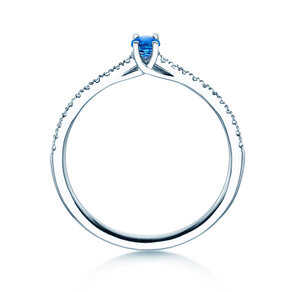 Geburtsstein-Ring Glow Pavé September