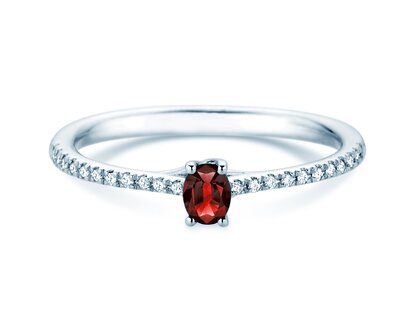 Geburtsstein-Ring Glow Pavé Juli