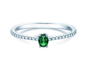 Geburtsstein-Ring Glow Pavé Mai