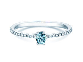 Geburtsstein-Ring Glow Pavé Dezember