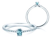 Geburtsstein-Ring Glow Pavé Dezember