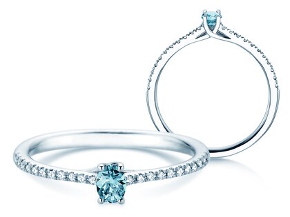 Geburtsstein-Ring Glow Pavé Dezember