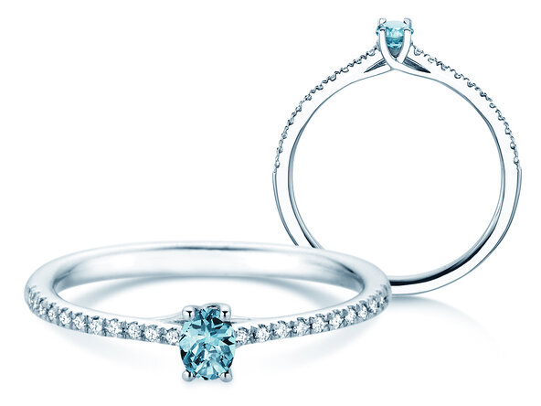 Geburtsstein-Ring Glow Pavé Dezember