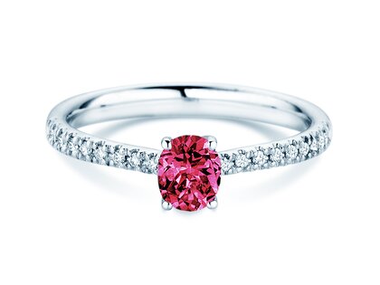 Geburtsstein-Ring Glow Pavé