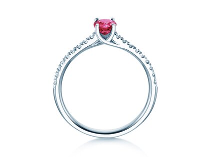 Geburtsstein-Ring Glow Pavé