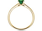 Farbsteinring Glow in Gelbgold