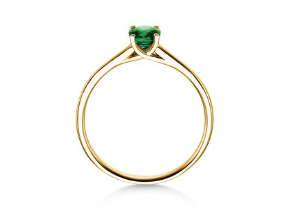 Farbsteinring Glow in Gelbgold