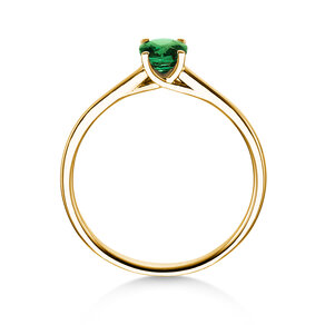 Farbsteinring Glow in Gelbgold