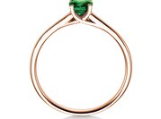 Farbsteinring Glow in Roségold