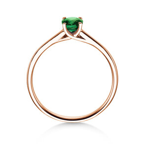 Farbsteinring Glow in Roségold