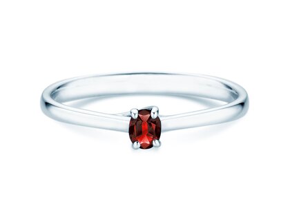 Farbsteinring Glow in 9K Weißgold mit Rubin 0,25ct
