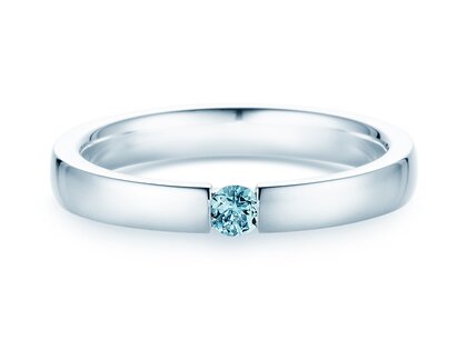 Farbsteinring Infinity Colour in Silber 925/- mit Blautopas 0,05ct