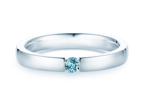Farbsteinring Infinity Colour in Silber 925/- mit Blautopas 0,05ct