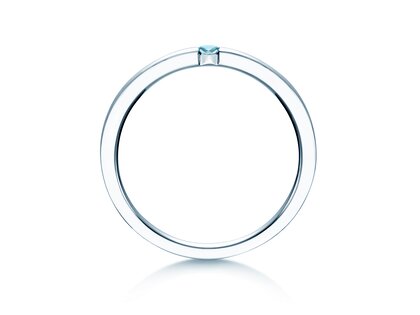 Farbsteinring Infinity Colour in Silber 925/- mit Blautopas 0,05ct