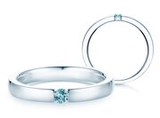 Farbsteinring Infinity Colour in Silber 925/- mit Blautopas 0,05ct