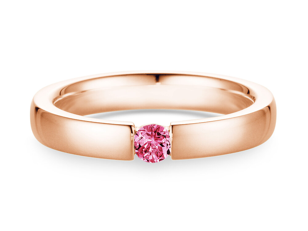 Farbsteinring Infinity Colour in 9K Roségold mit Pinker Turmalin 0,15ct
