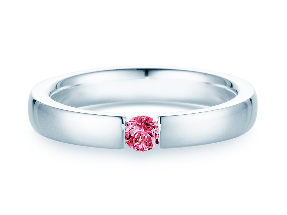 Farbsteinring Infinity Colour in Silber 925/- mit Pinker Turmalin 0,15ct