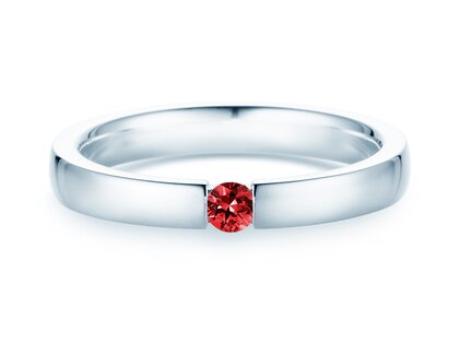 Farbsteinring Infinity Colour in Silber 925/- mit Rubin 0,03ct