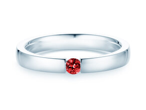 Farbsteinring Infinity Colour in Silber 925/- mit Rubin 0,03ct