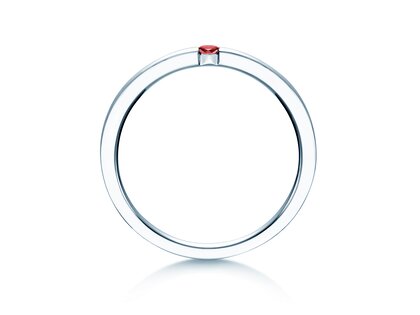 Farbsteinring Infinity Colour in Silber 925/- mit Rubin 0,03ct