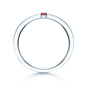 Farbsteinring Infinity Colour in Silber 925/- mit Rubin 0,03ct