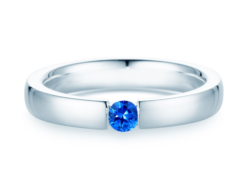 Farbsteinring Infinity Colour in Silber 925/- mit Saphir 0,15ct